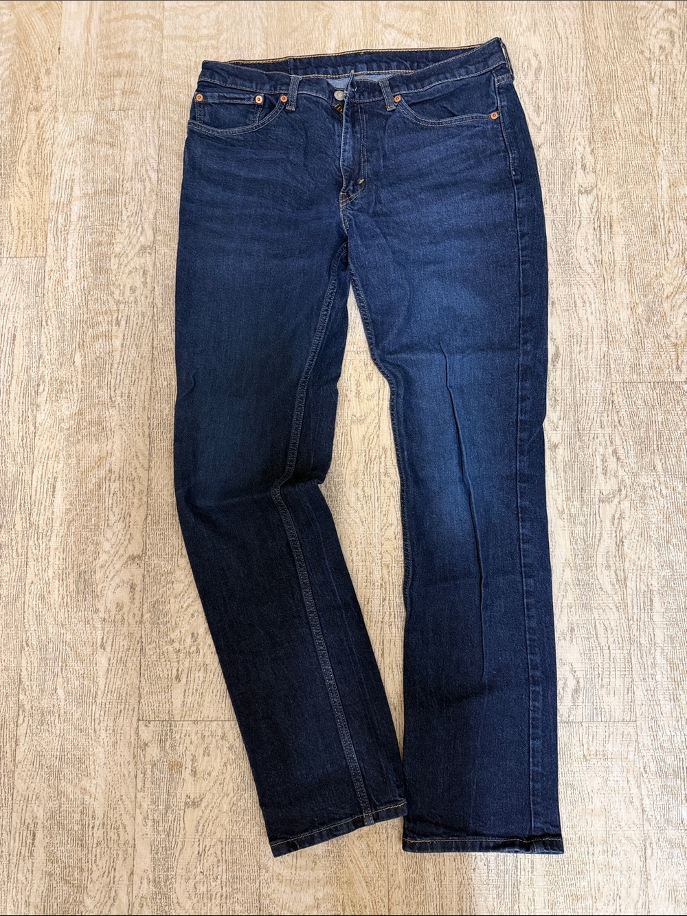Men's Levi’s 511 Slim-Straight Jeans in Dark Blue Denim Size 34x34